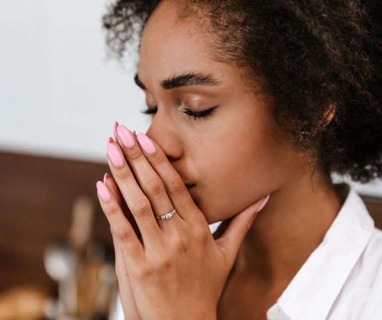confused thinking woman